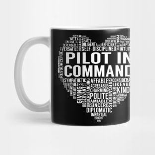 Pilot In Command Heart Mug